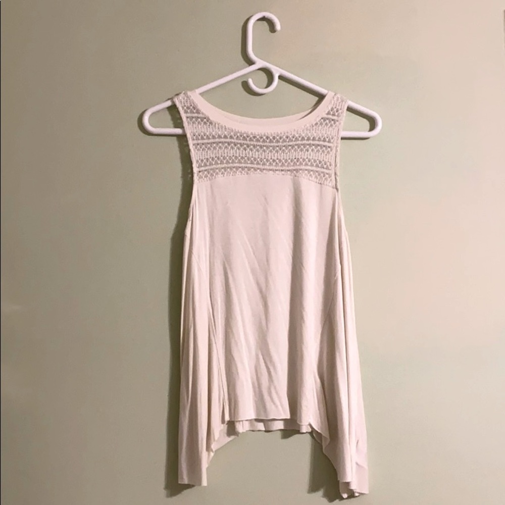 American Eagle White Soft & Sexy Tank Top